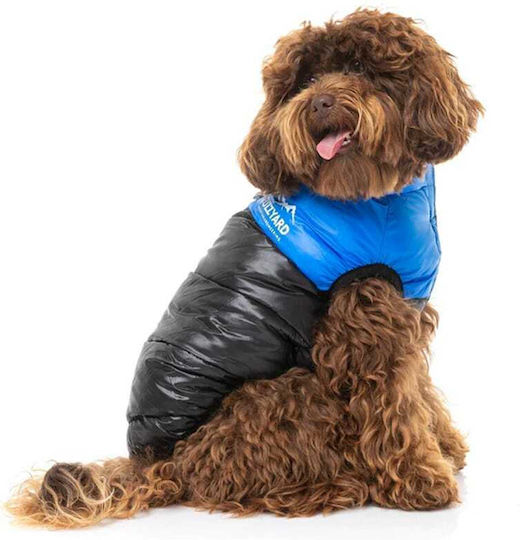 Fuzzyard Harlem Puffer Кучешки палта Водоустойчиво / Ветроустойчиво Син XXSmall с дължина на гръбчето 26 см.