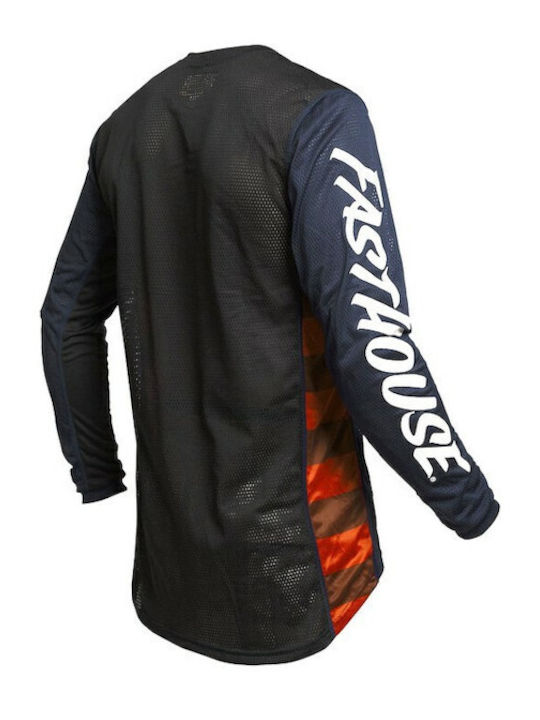 Fasthouse Originals Air Cooled Pentru bărbați Tricou Motocross Mânecă lungă Albastru Culoare