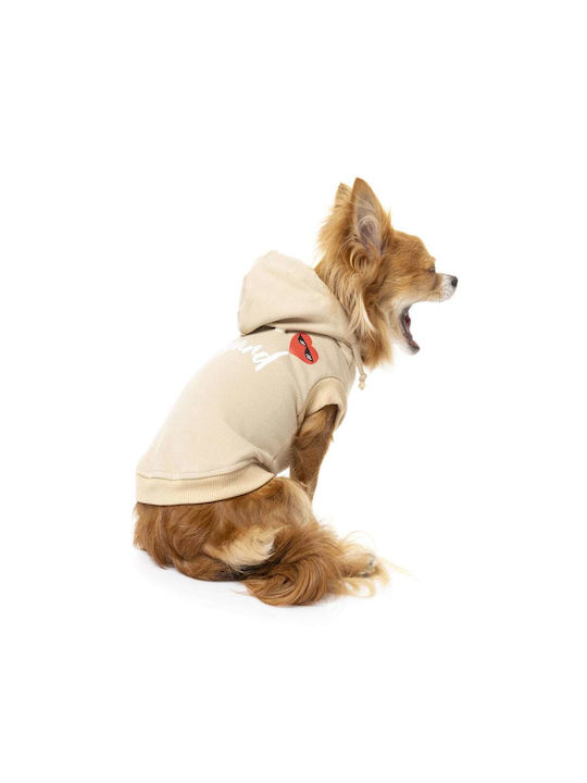 Fuzzyard Heartbreaker Sweatshirt Dog in Beige color L 45cm.