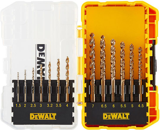 Dewalt Set of 13 Drills with Cylindrical Shank for Metal