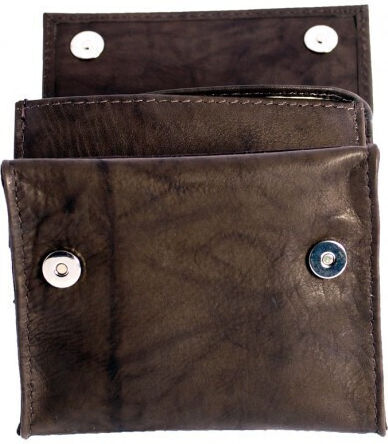 Marvel Lederne Tabaktasche Braun mit magnetischem Verschluss