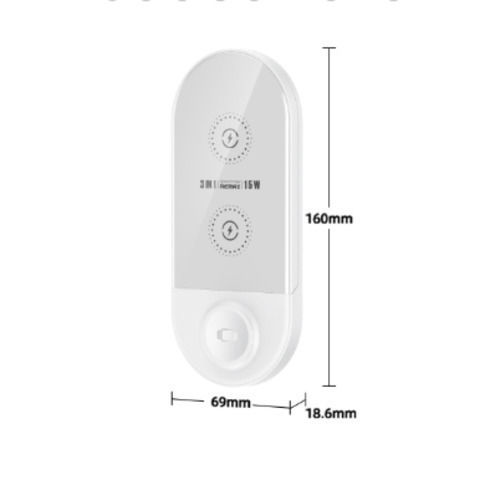 Remax Wireless Charger (Qi Pad) 15W Whites (Mintai RP-W57)