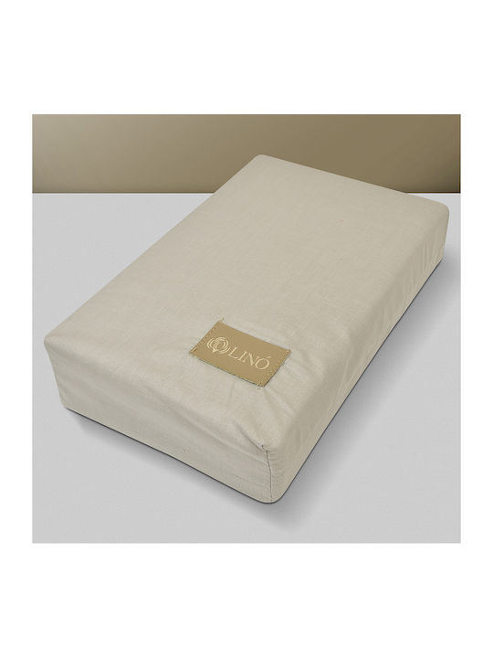 Lino Home Sheet Super-Double 240x260cm. Moderna Beige