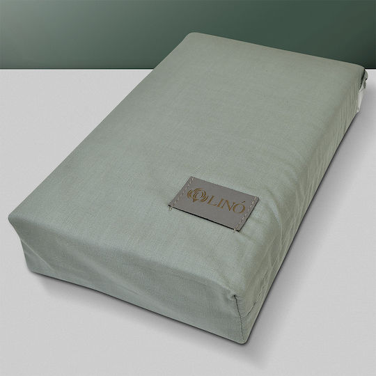 Lino Home Bettlaken Super-Doppel 240x260cm. Moderna Petrol