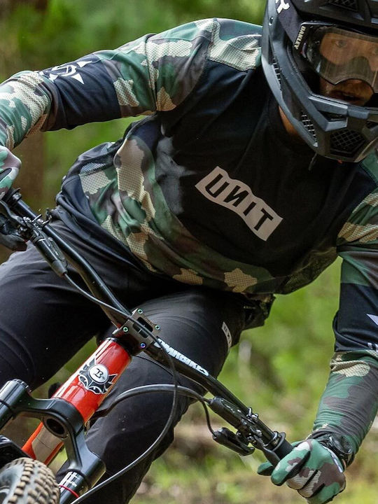 Unit Siege Ανδρική Μπλούζα Motocross Μακρυμάνικη Black/Camo