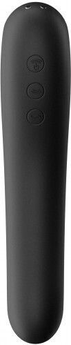 Satisfyer Dual Kiss Аспиратор Вагина с вибрация Black 1бр