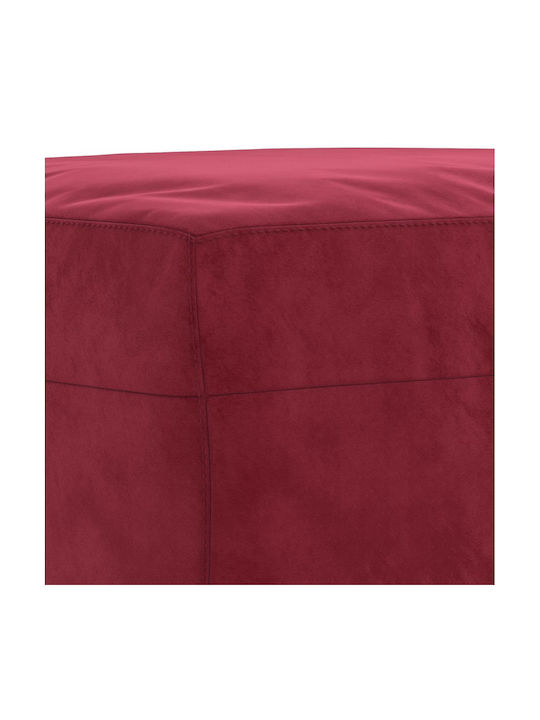 Velvet Burgundy Footstool 60x50x41cm