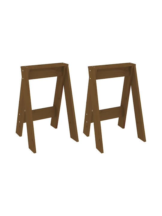 Stool Bar Wooden Ink 2pcs 40x40x60cm