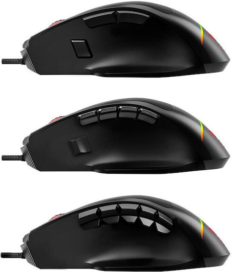 Savio Valiant RGB Gaming Ποντίκι 12400 DPI Μαύρο