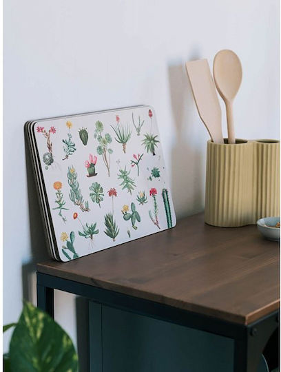 Grupo Erik Botanical Cacti by Kokonote Σουπλά από Φελλό Πολύχρωμο 29x20cm 4τμχ