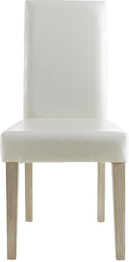 Vara Scaune Sala de mese Alb 1buc 45x55.5x94buc