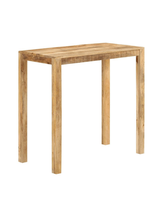 Table Bar from Solid Wood Natural 112x55x108cm
