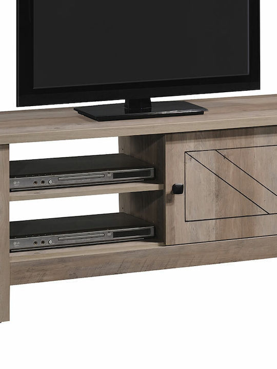 Έπιπλο Τηλεόρασης Tara Rustic / Oak Μ102.5xΠ39.5xΥ50.5cm