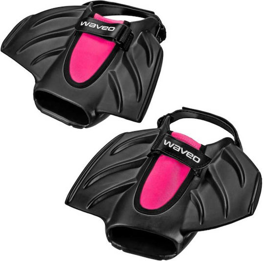 Waveo Βατραχοπέδιλα Κολύμβησης Swim Fins Κοντά Black-Pink