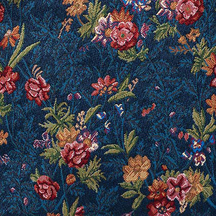 Signare Signare Flower Meadow Sack Voyage Blue Fabric L57xW30xH29cm
