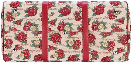 Signare Frida Kahlo Rose Reisetasche Rosa Stoff L57xB30xH29cm