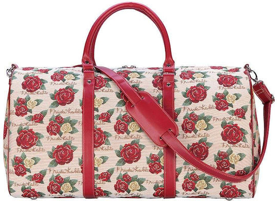 Signare Frida Kahlo Rose Reisetasche Rosa Stoff L57xB30xH29cm