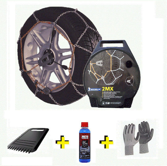 Michelin 2MX No4 Αντιολισθητικές Αλυσίδες Πάχους 9mm Επιβατικού Αυτοκινήτου 2τμχ