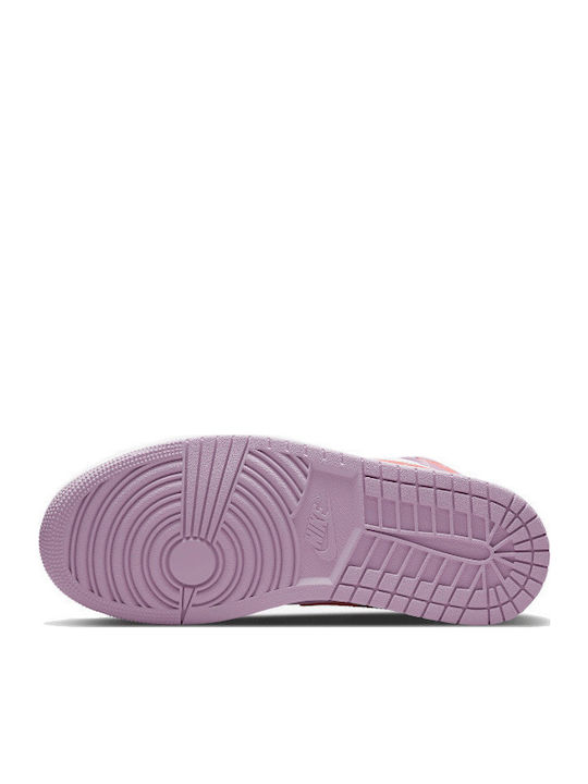 Air  1 Retro Mid Дамски Маратонки White / Pink / Crimson