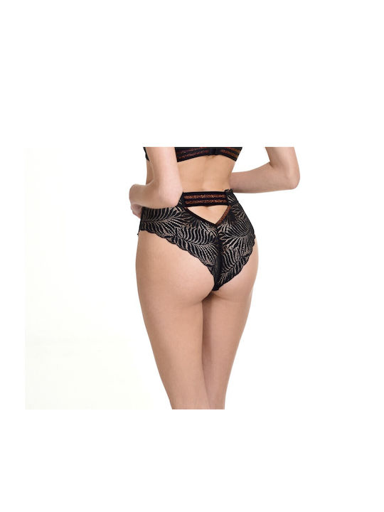 Miss Rosy Women's Brazil with Lace Black