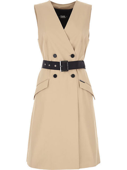 Damen Schwarz Trenchcoat