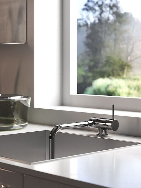 Paini Cox Kitchen Counter U-Shaped Silver Faucet