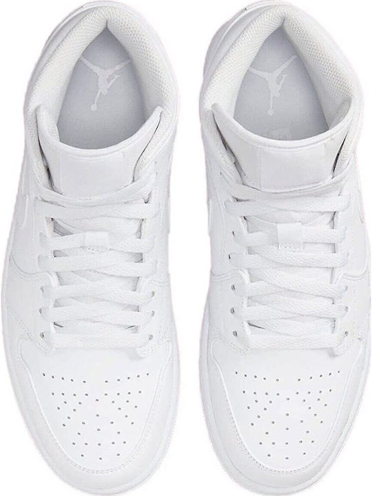 Air  1 Retro Mid Botoși Pentru Bărbați Albi