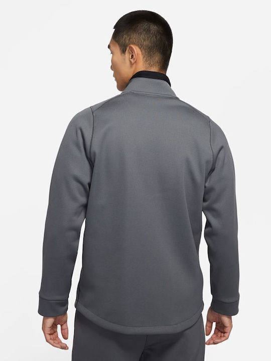 Nike Pro Therma-Fit Bluza termică pentru bărbați cu mâneci lungi Gri