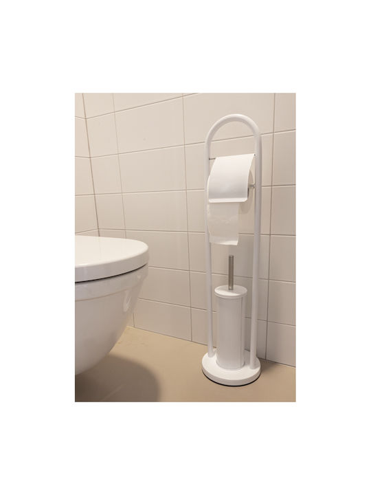 Alpina Appliances Set Accesorii Baie Metalic Alb 2buc
