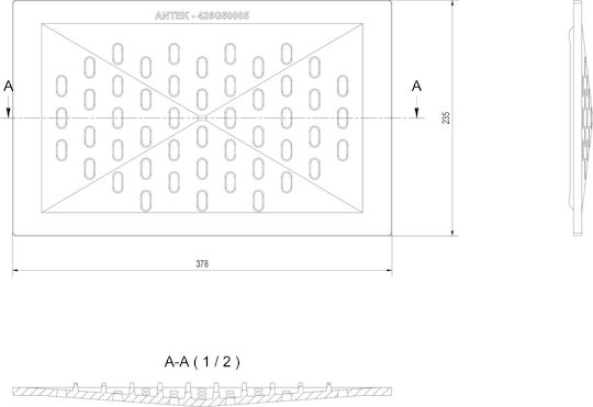Kratki Cast Iron Fireplace Grate Malowane