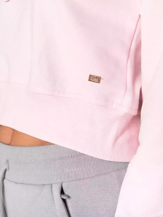 Deppy Cropped Hoodie Cropped Women's Sweatshirt Hooded Pink