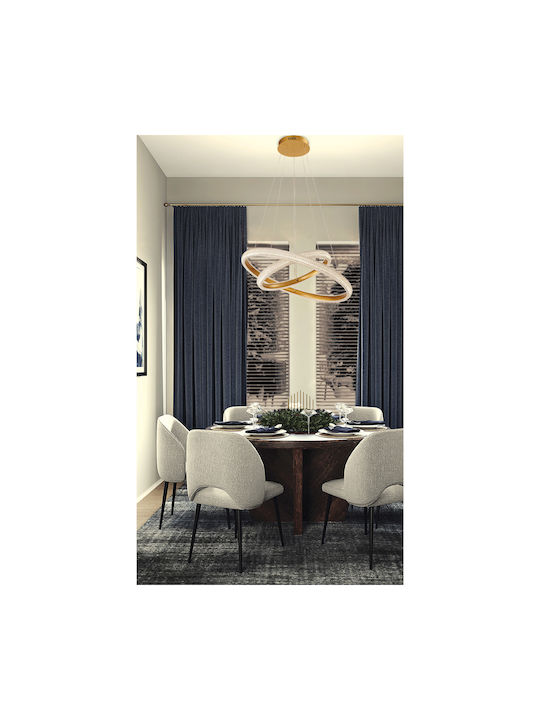 Viokef Katia Pendant Chandelier with Built-in LED Gold