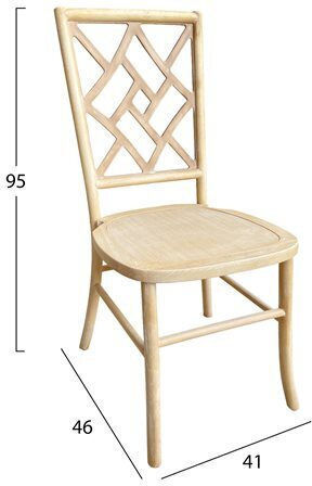 Chair Dining Room Toon 41x46x95cm White Wash Chair Dining Room Toon 41x46x95cm White Wash