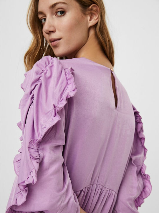 Summer Mini Dress Purple