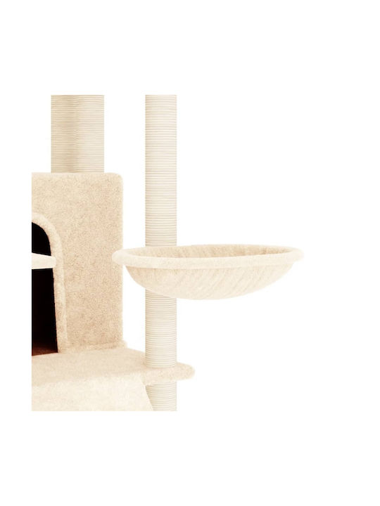 vidaXL Scratching Post Cat Trees Beige 5 levels 63x80x154cm