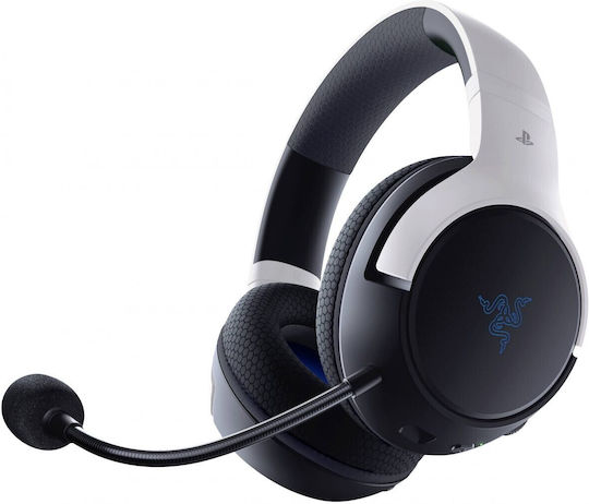 Razer Kaira Hyperspeed PlayStation Ασύρματο Over Ear Gaming Headset με σύνδεση USB Licensed Black/White for PS5 / PC