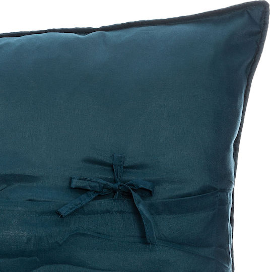 Atmosphera Set Cuvertură Pat Dublu Din Poliester Albastru Închis 240x260cm 3 Bucăți