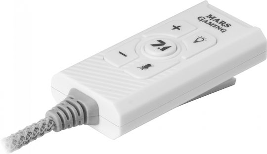 Mars Gaming MSC2 Εξωτερική USB Κάρτα Ήχου 7.1 σε Λευκό χρώμα