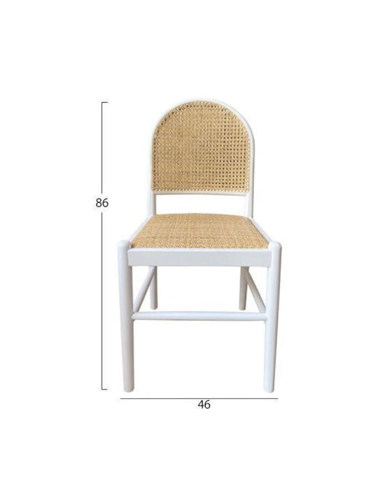 Stühle Küche Weiß 1Stück 46x48x86cm