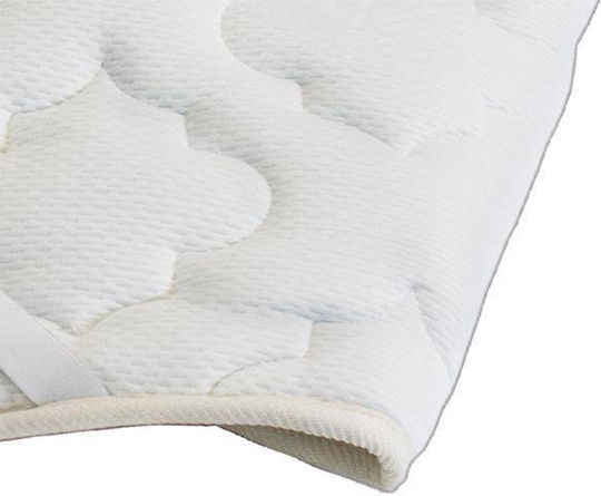 Elatirio Strom Mattress Topper Classic Double Polyester with Elastic Straps 140x200x2cm