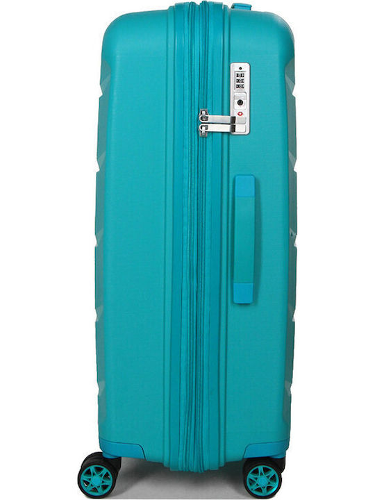 Airtex Paris H3SQG79 Μεγάλη Βαλίτσα Ταξιδίου Σκληρή Πράσινη με 4 Ρόδες Ύψους 79.5εκ.