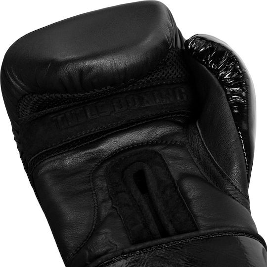 Title Boxing Black Training Gloves 2.0 Γάντια Πυγμαχίας για Αγώνα Μαύρα