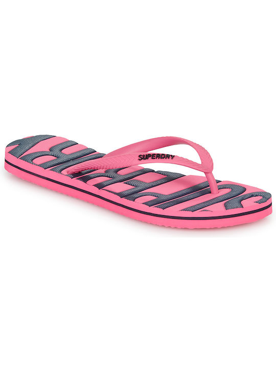 Superdry Vintage Vegan Frauen Flip Flops Pink/Black