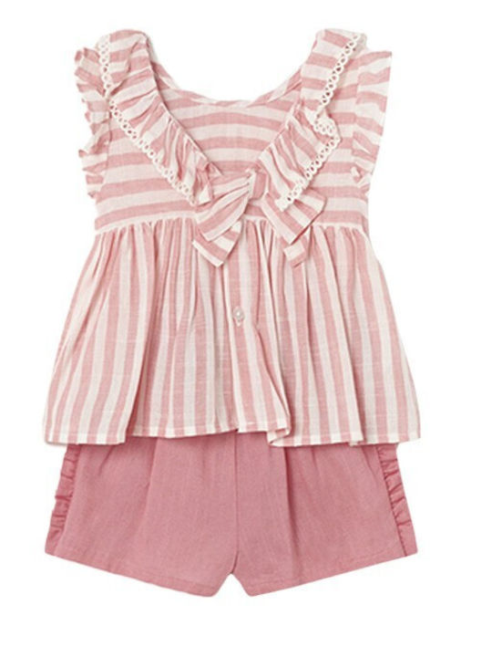 Mayoral Kids Set with Shorts Summer 2pcs Pink