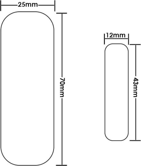 WiFi Door/Window Sensor in White Color TWMDS1