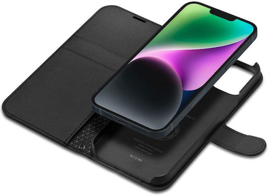 Spigen Wallet S Synthetic Leather Black (iPhone 14)