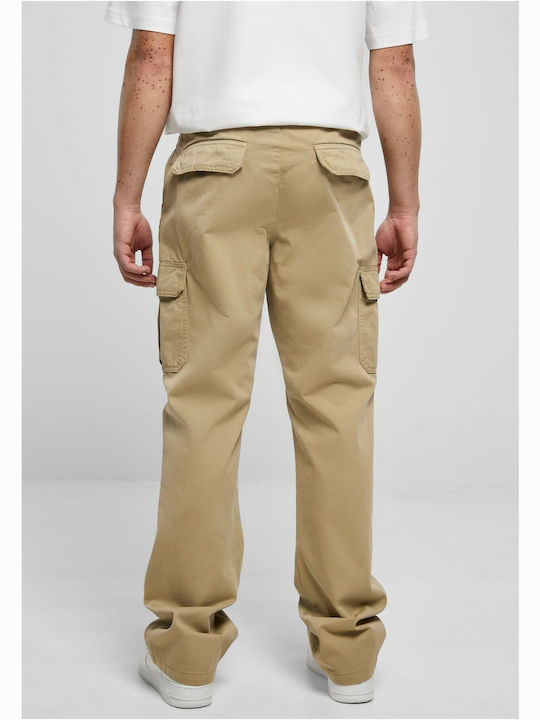 Urban Classics Men's Trousers Cargo in Straight Line Unionbeige