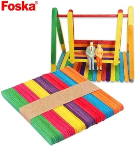 Foska Ξυλάκια Χειροτεχνίας 50τμχ