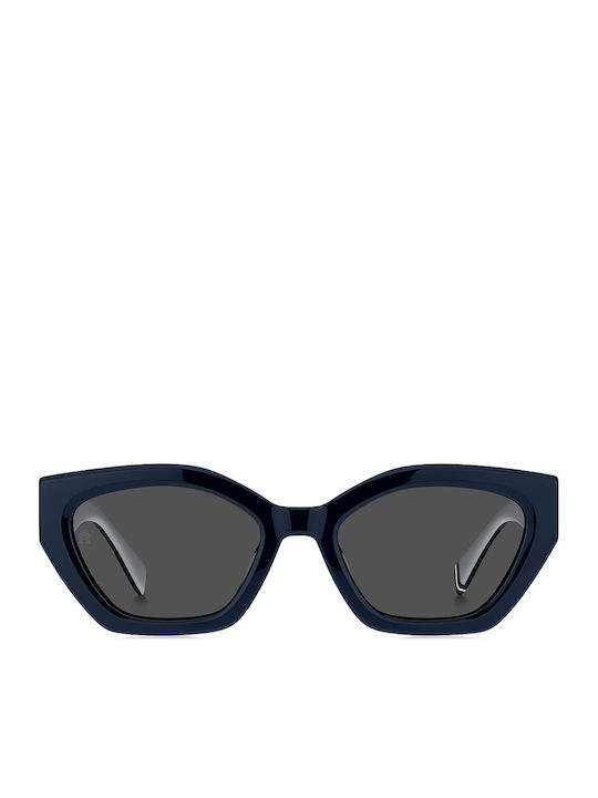 Tommy Hilfiger Women's Sunglasses with Navy Blue Plastic Frame and Gray Lens TH1979/S PJP/IR