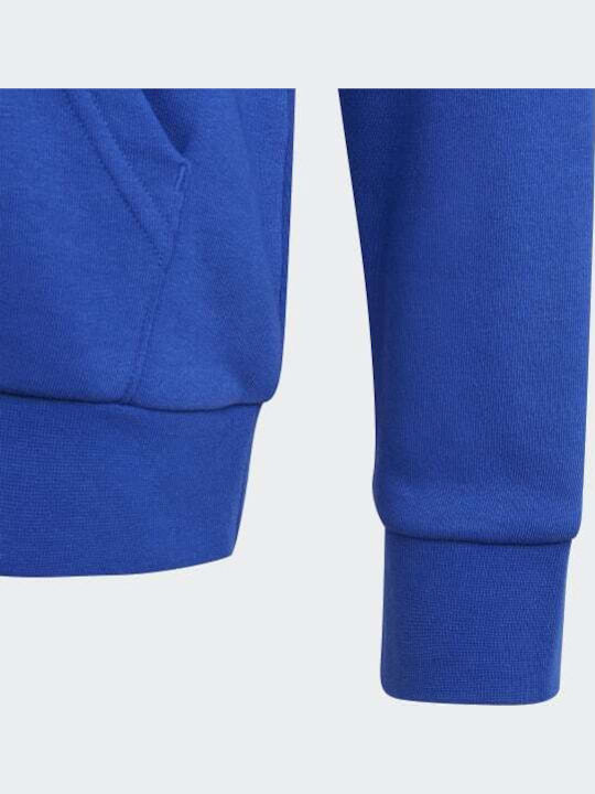 Kids Sweatshirt with Hood and Pockets Blue Big Essentials